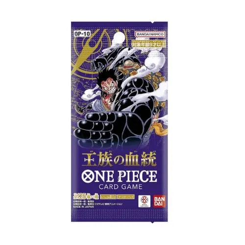 Booster One Piece OP-10 Royal Blood version japonaise – 6 cartes par booster