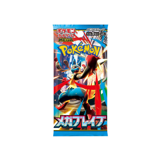 booster pokemon m1l mega brave japonais 5 cartes