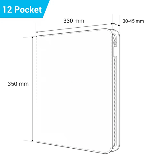 Portfolio TCG 12 Poches Noir (480 cartes)