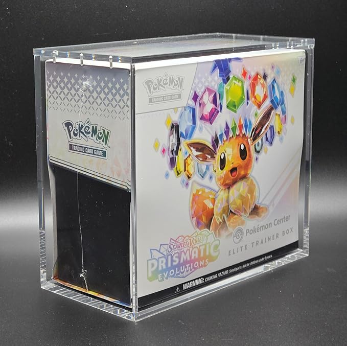 Protection magnétique acrylique pour ETB Pokémon – Boîte rigide Elite Trainer Box