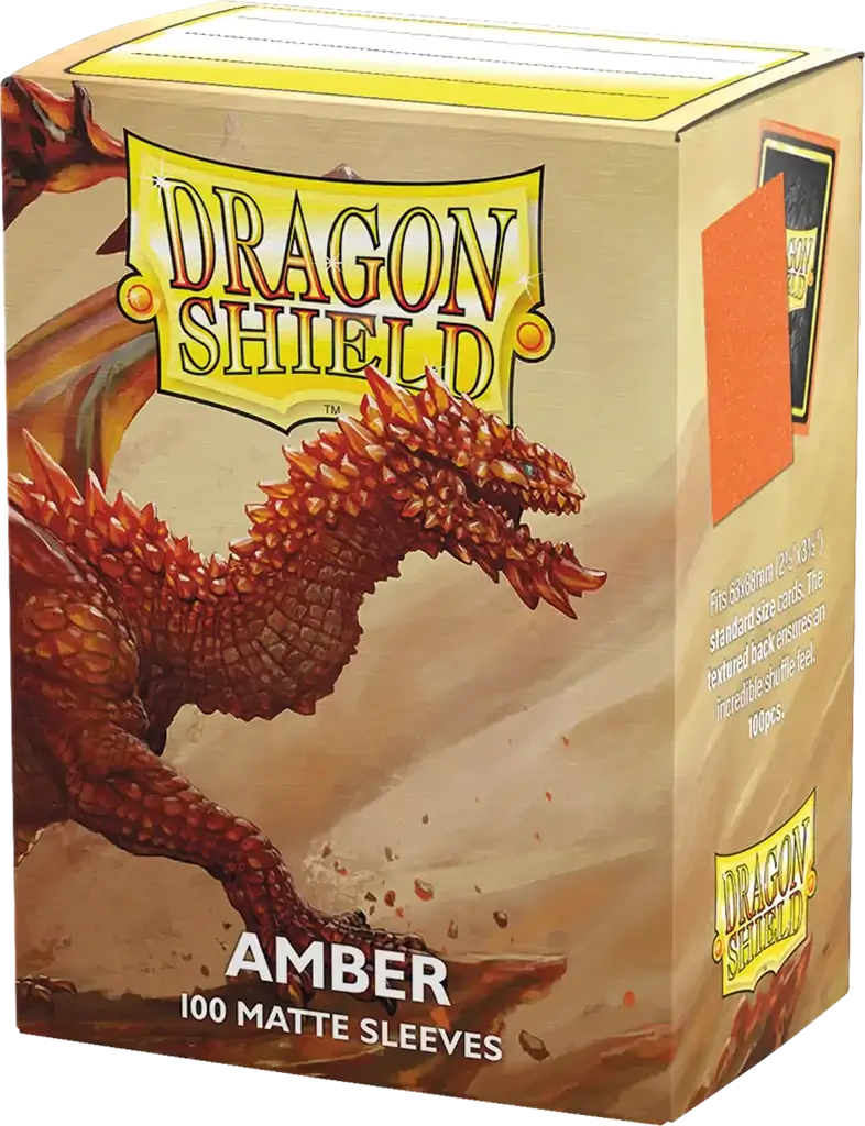Sleeves Dragon Shield Matte – Amber (100 sleeves)