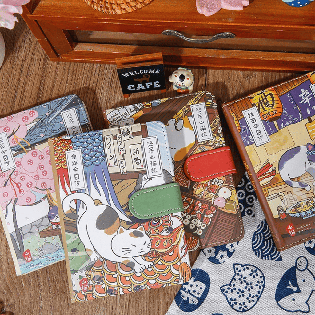 Carnet magnétique A6 Chat Japonais 224 pages – vue principale