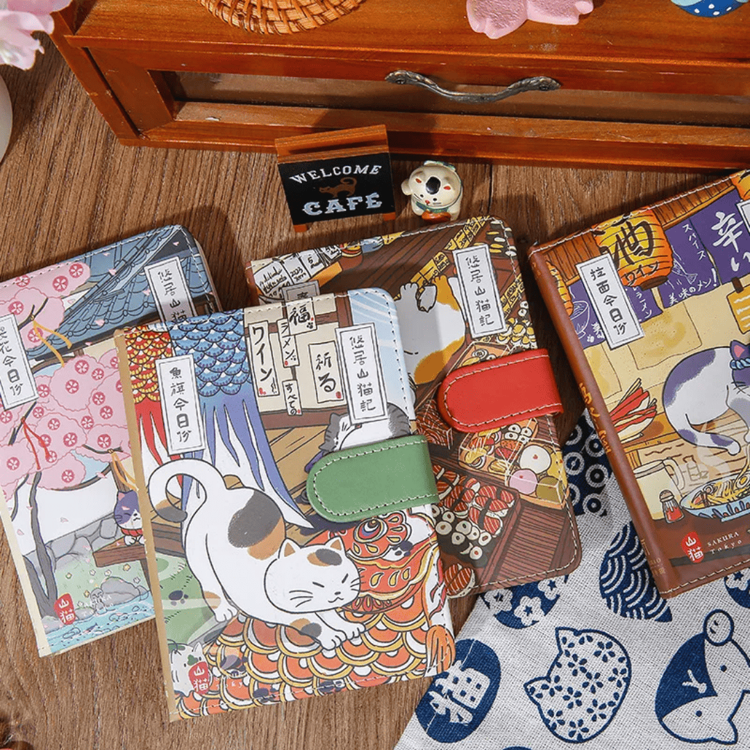 Carnet magnétique A6 Chat Japonais 224 pages – vue principale
