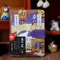 Carnet magnétique A6 Chat Japonais 224 pages – bleu chat