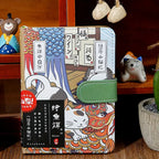 Carnet magnétique A6 Chat Japonais 224 pages – vert