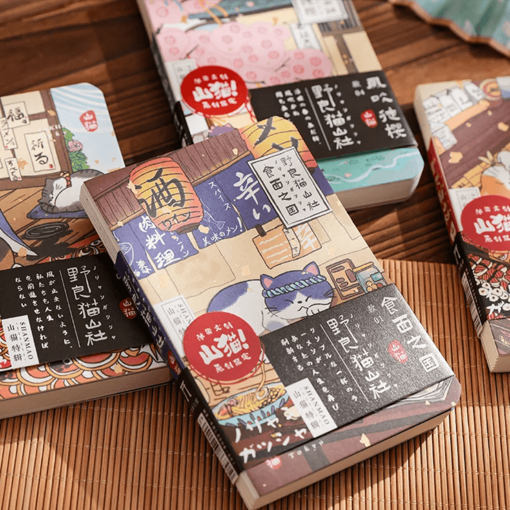 Carnet de poche A7 Chat Japonais 160 pages – exterieur
