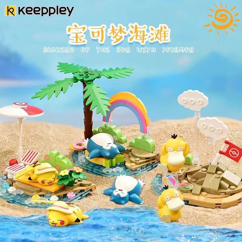 Keeppley Soaking Up The Sun – Pokémon 3 modèles Kit de Construction