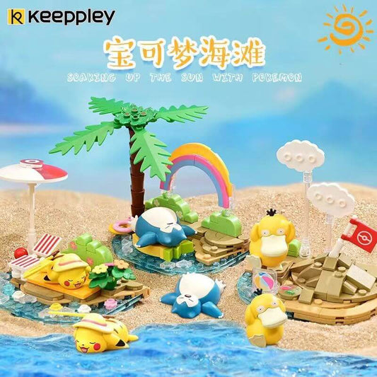 Keeppley Soaking Up The Sun – Pokémon 3 modèles Kit de Construction