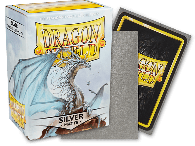 Dragon Shield – Sleeves Standard Matte – Silver (100 pcs)