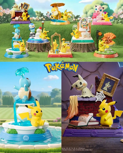 Blind Box Funism Diorama – Pikachu and Friends Pokémon 8 Modèles mini figurine