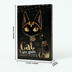 Carnet Fantasy – motif chat divin
