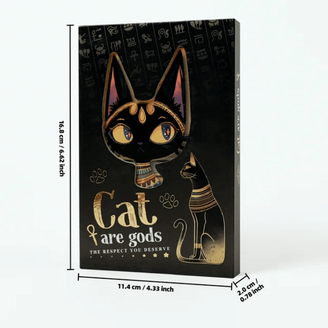 Carnet Fantasy – motif chat divin