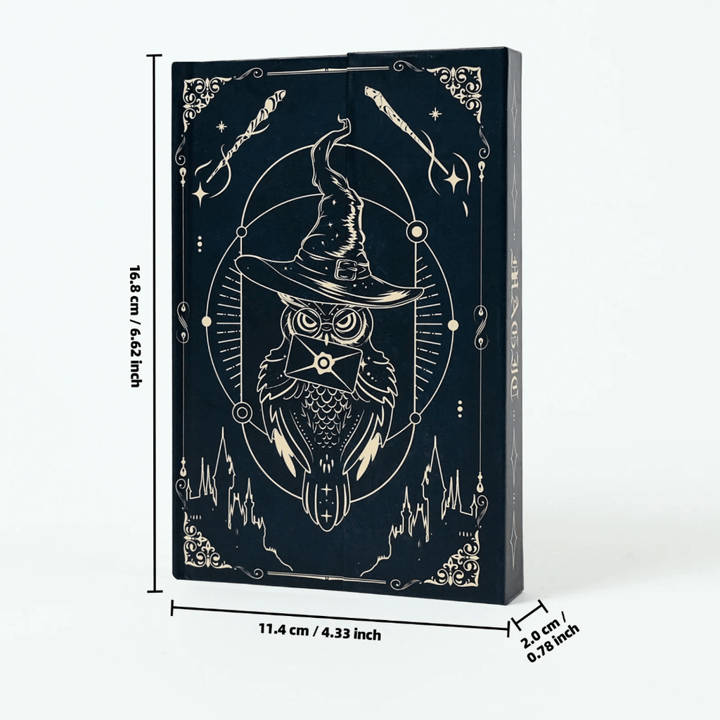 Carnet Fantasy – motif hibou sorcier