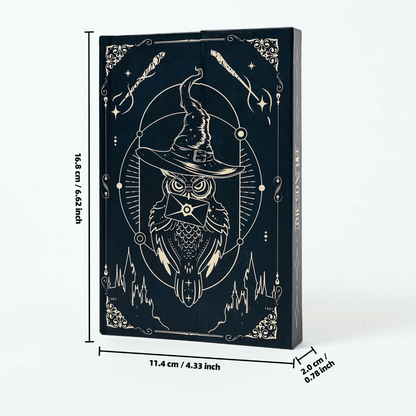Carnet Fantasy – motif hibou sorcier
