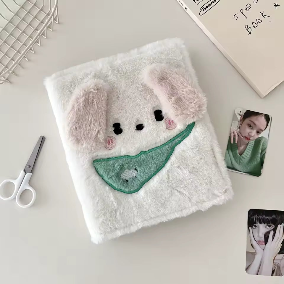 Classeur Kawaii A6 – modèle chien vert