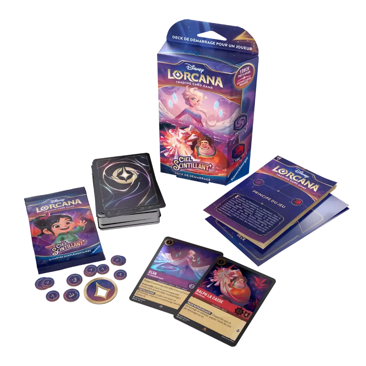 Disney Lorcana – Deck de Démarrage Elsa / Ralph – Ch.5 Ciel Scintillant