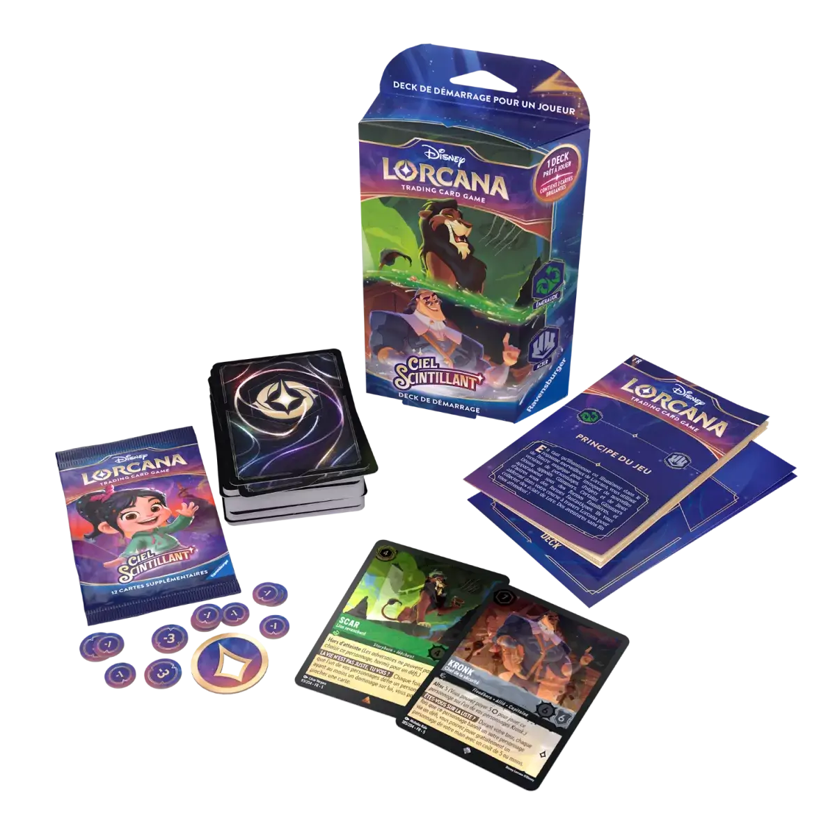 Disney Lorcana – Deck de Démarrage Scar / Kronk – Ch.5 Ciel Scintillant