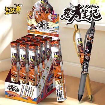 Display Stylos Gel Naruto Kayou 2nd Wave x12 – vue principale