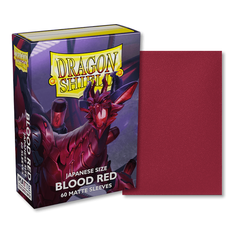 Sleeves Dragon Shield Matte Japanese – Blood Red (60 sleeves)
