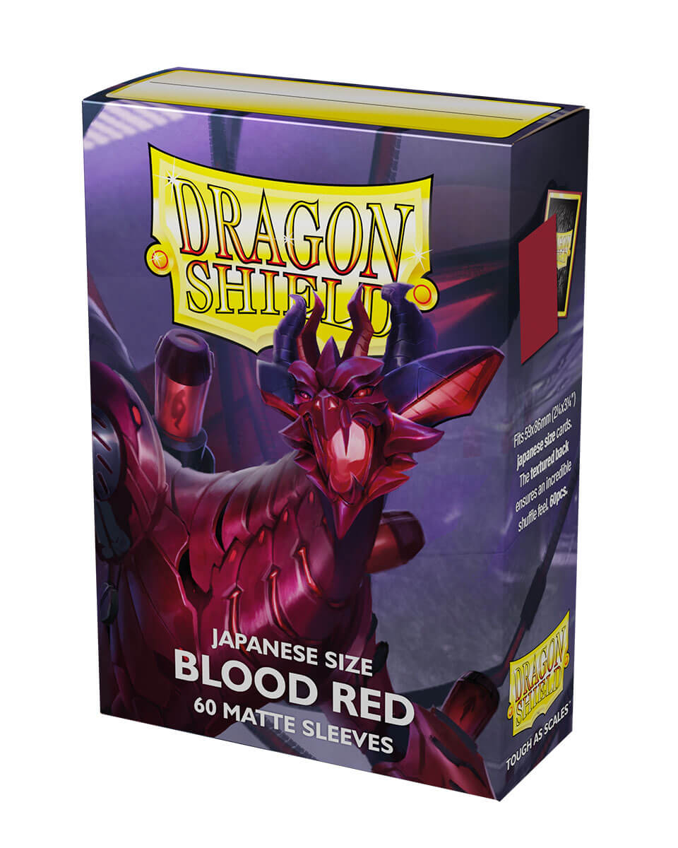 Sleeves Dragon Shield Matte Japanese – Blood Red (60 sleeves)