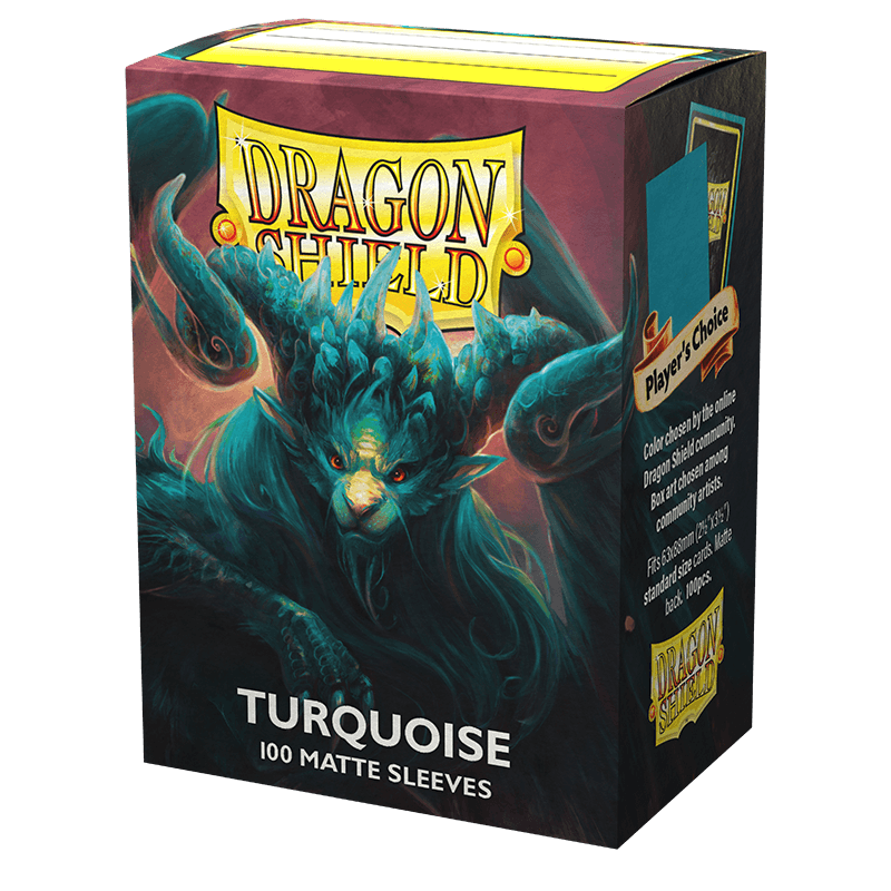 Sleeves Dragon Shield Matte – Turquoise (100 sleeves)