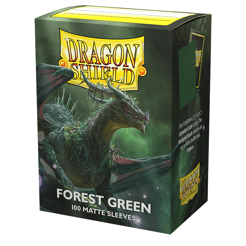 Sleeves Dragon Shield Matte – Forest Green (100 sleeves)