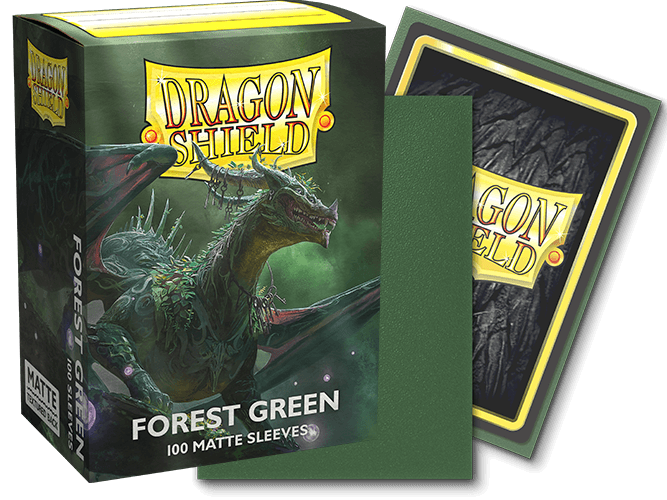 Sleeves Dragon Shield Matte – Forest Green (100 sleeves)
