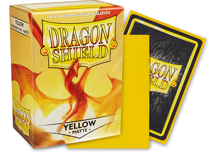 Sleeves Dragon Shield Matte – Yellow (100 sleeves)