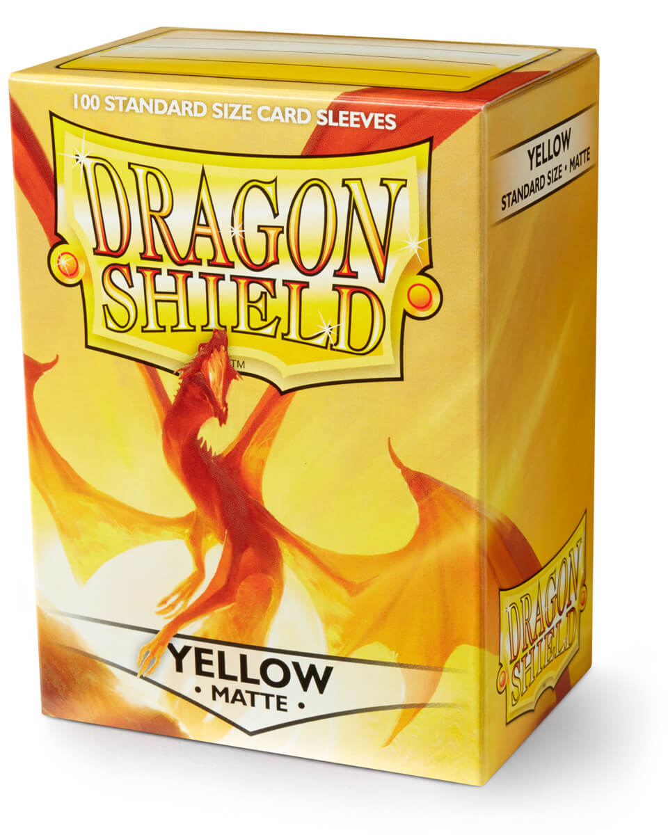 Sleeves Dragon Shield Matte – Yellow (100 sleeves)