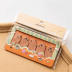 Post-it Kawaii Marque-Page Animaux – modèle capybara boite