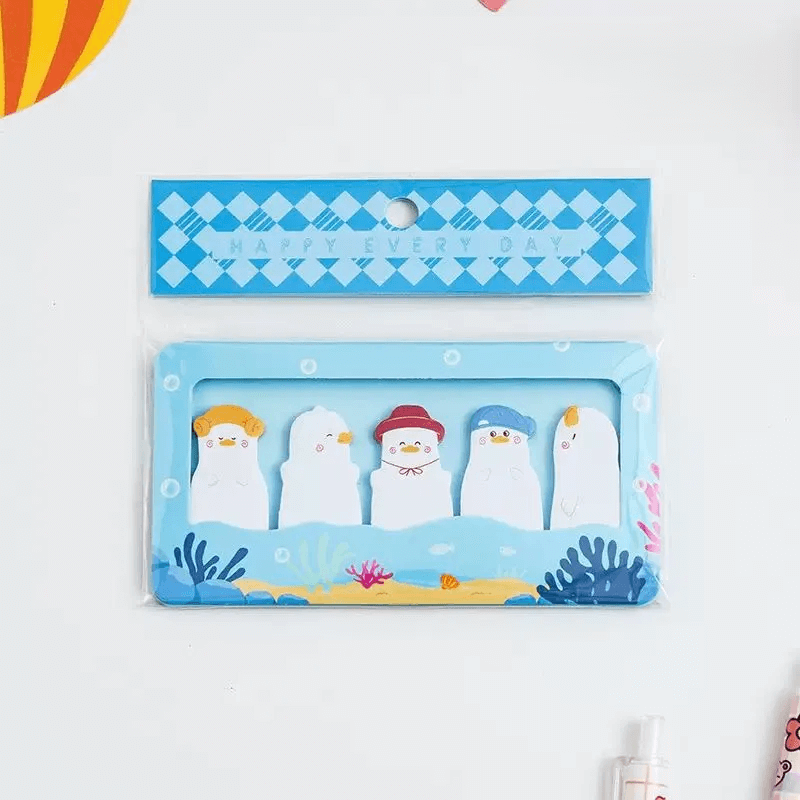 Post-it Kawaii Marque-Page Animaux – modèle canard