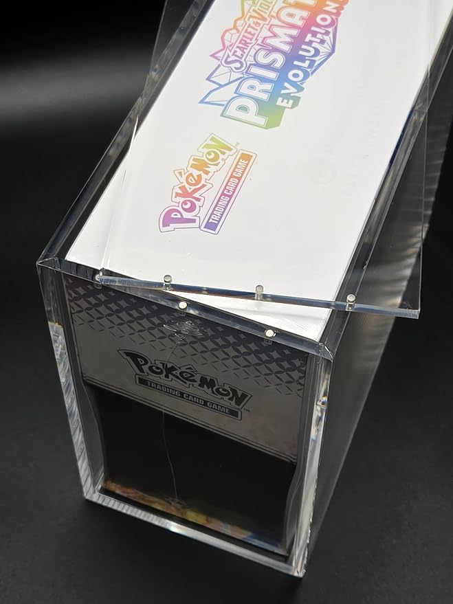Protection magnétique acrylique ETB Pokémon – détail fermeture magnétique