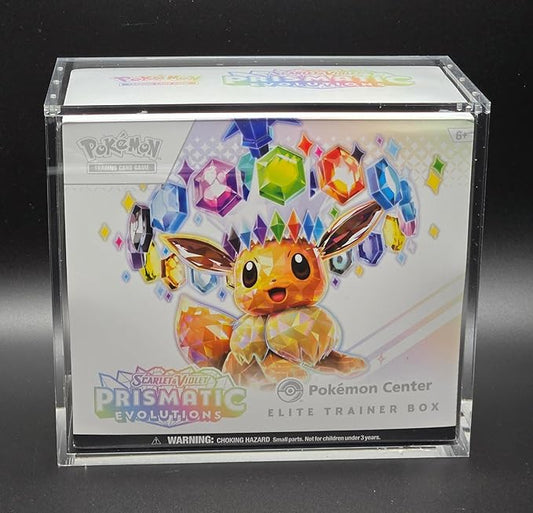 Protection magnétique acrylique pour ETB Pokémon – Boîte rigide Elite Trainer Box