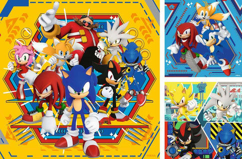 Coffret Puzzles Sonic – 3 x 49 pièces – Les Aventures de Sonic