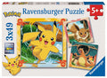 Coffret Puzzles Pokémon – 3 x 49 pièces Pikachu, Dracaufeu & Évoli