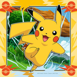 Coffret Puzzles Pokémon – 3 x 49 pièces Pikachu, Dracaufeu & Évoli