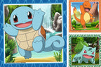 Coffret Puzzles Pokémon – 3 x 49 pièces Starter Gen 1