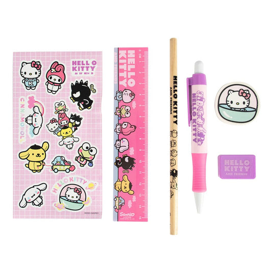 Set Papeterie Hello Kitty Sanrio – Kit Écriture Kawaii 6 Pièces