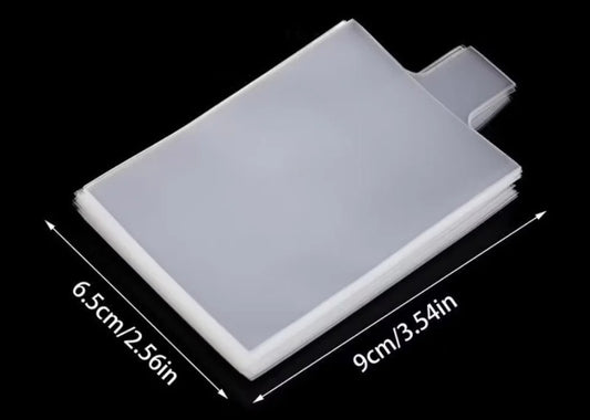Sleeves à Languette Transparentes (Lot de 100)