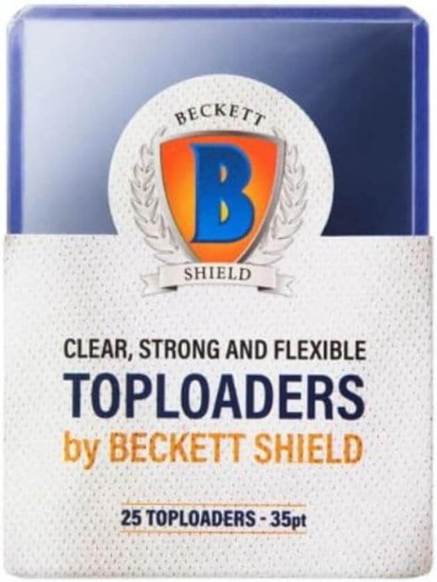 Beckett Shield – 25 Toploaders Rigides 35pt – Format Standard 76x102mm